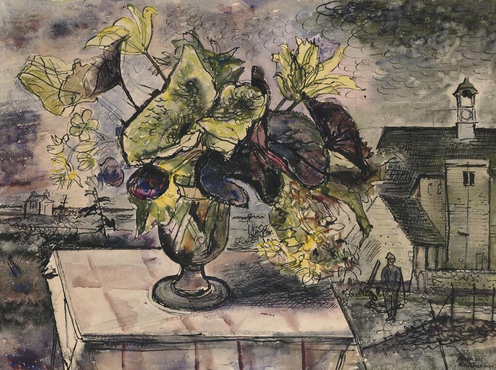 Flowers in a landscape