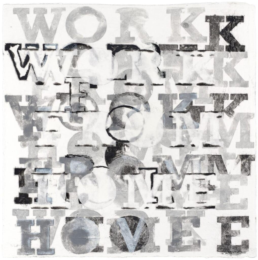 Work from Home (Monoprint #2)