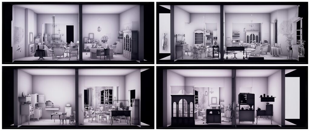 Four works: (i) Living Room 1; (ii) Living Room; (iii) Living Room 3, (iv) Living Room 4