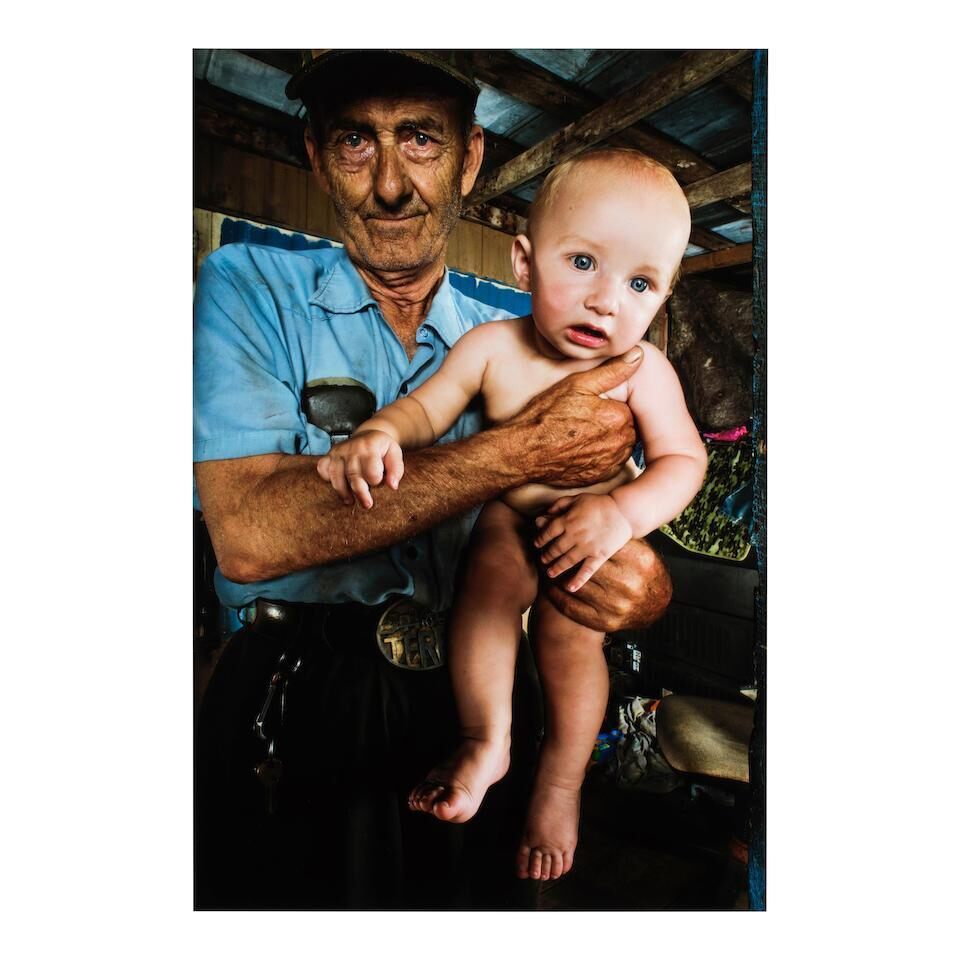 Selected Images (comprising 'Lloyd Dean Holding Great-Grand Baby', 'Noble Boys on 4-Wheelers', 'Walter's Trailer', and 'Three Sisters')