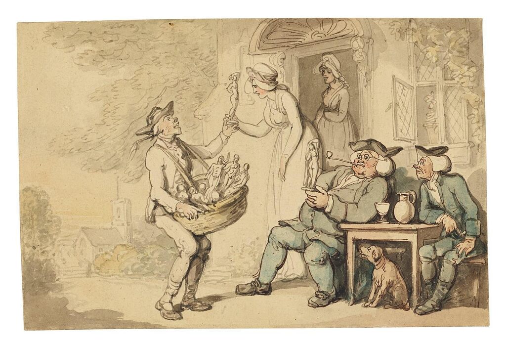 The statuette seller