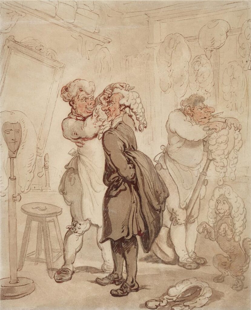 A pair: The Wig Maker, together with The Boxing match