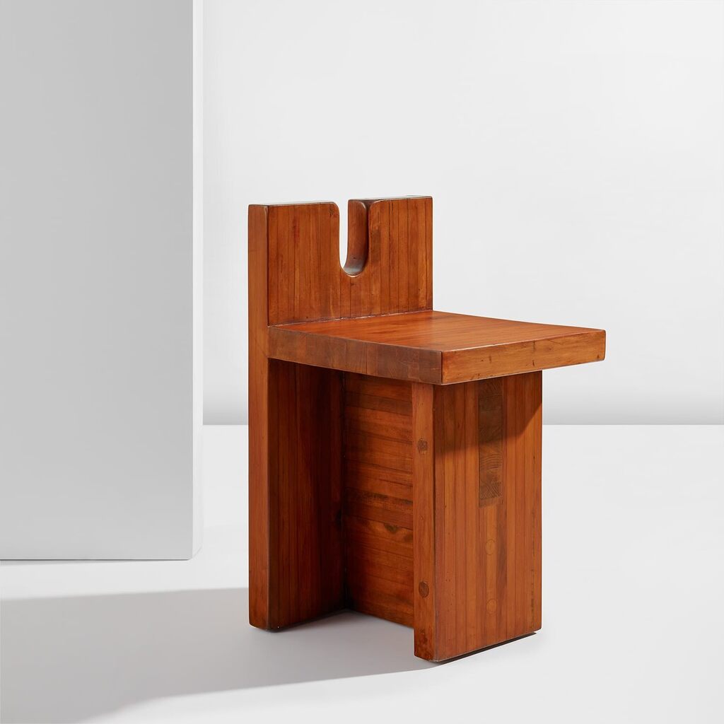 Chair, designed for the SESC-Pompéia Center, São Paulo