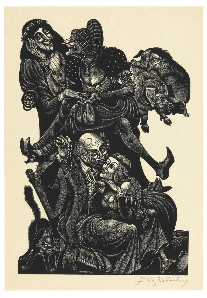 EICHENBERG, FRITZ. 1901-1990.
