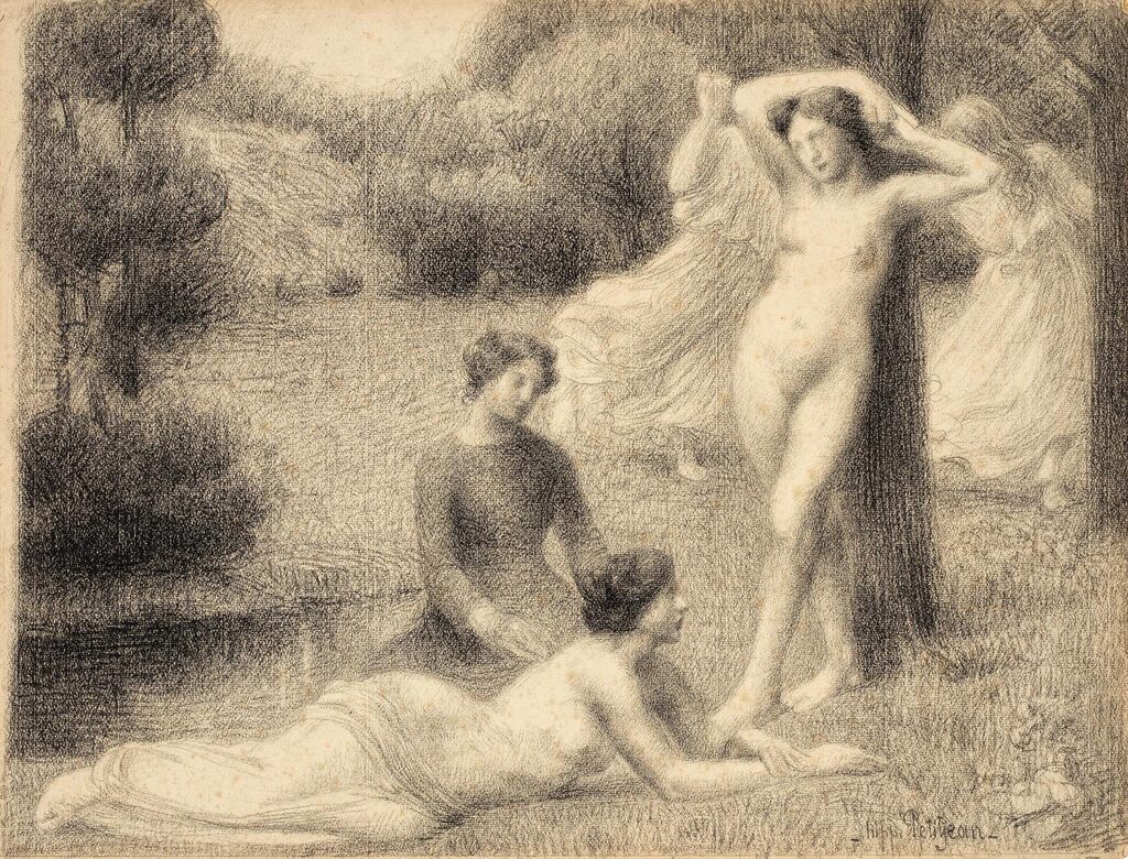 Femmes dans un paysage