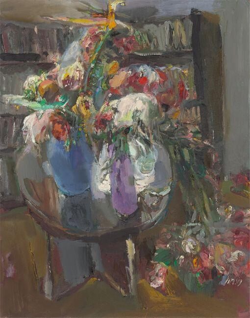 Still life on a glass table
