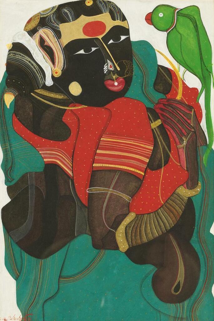 Untitled (Woman with Parrot)