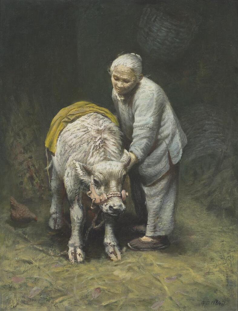 Woman with a Cow