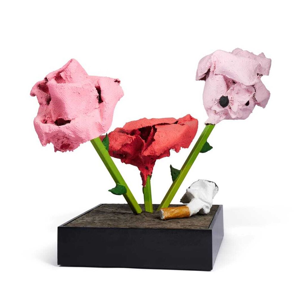 Untitled (Rose 23 with ladybug and cigarette)
