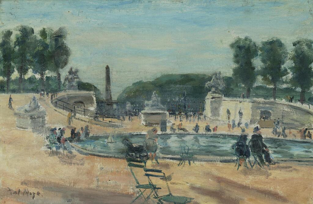 Figures by the water, Tuilleries Gardens