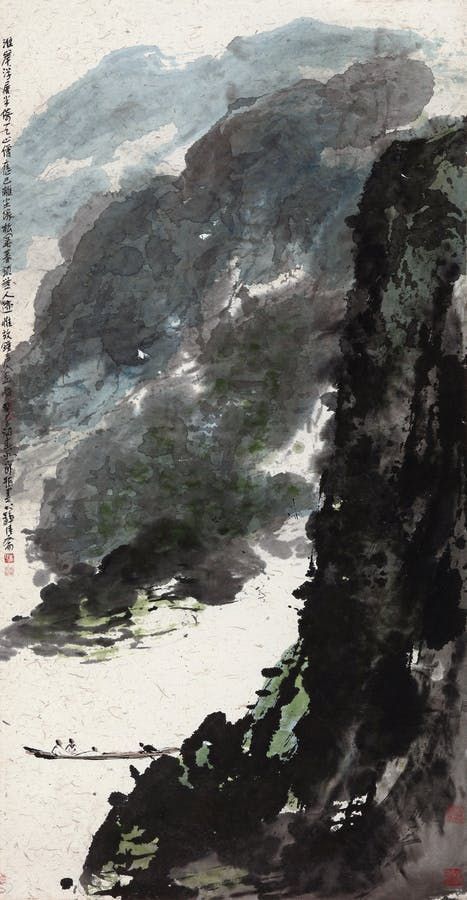 Cui Ruzhuo, Riverside Pagoda by the Huai River