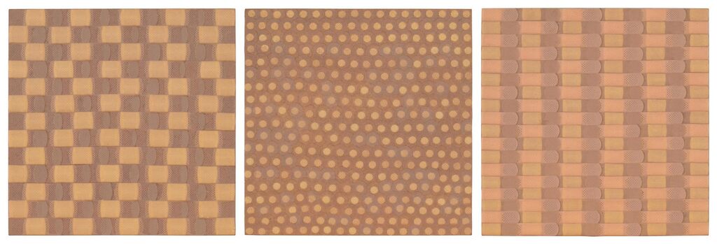 Untitled (Band-Aid Painting) I, II & III