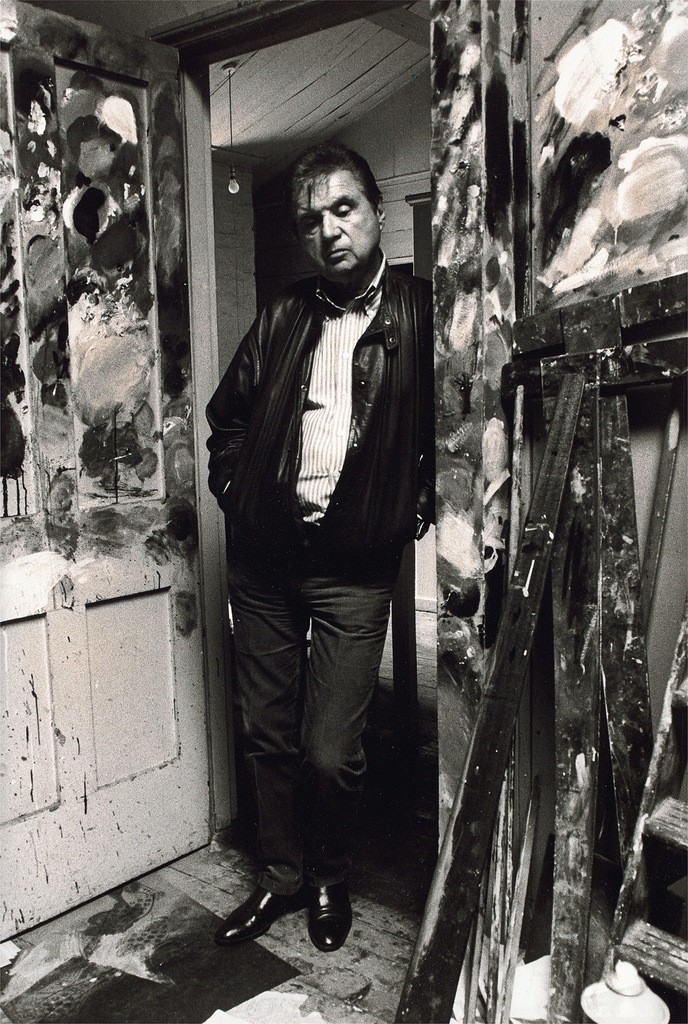 Francis Bacon Standing in His Studio Doorway