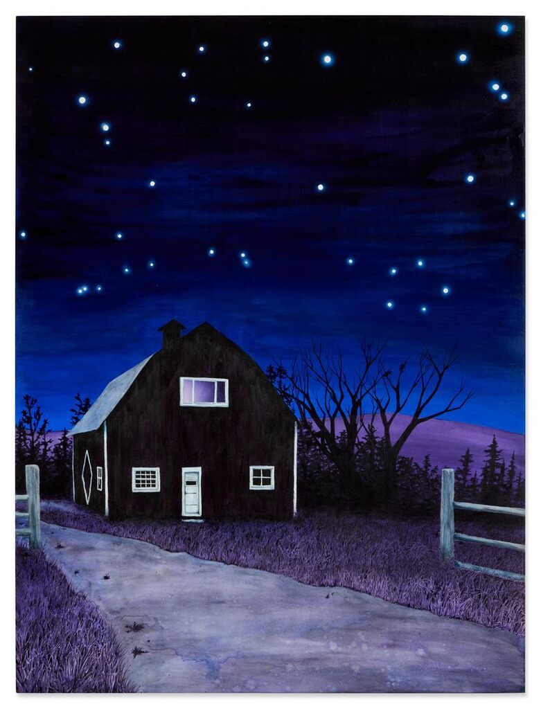 Where He Grew Flowers By Candlelight (Barn)