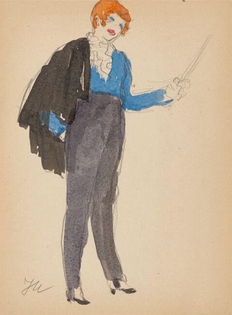Woman with sabre