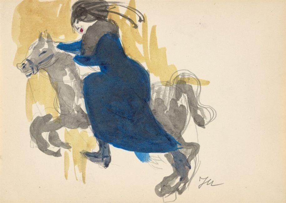 Woman with horse
