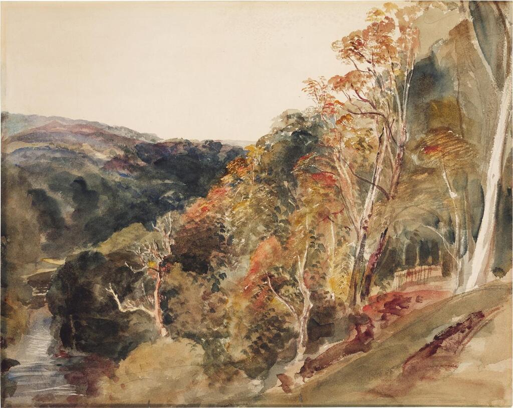 Wooded hills descending to a valley near Lowther, Westmoreland