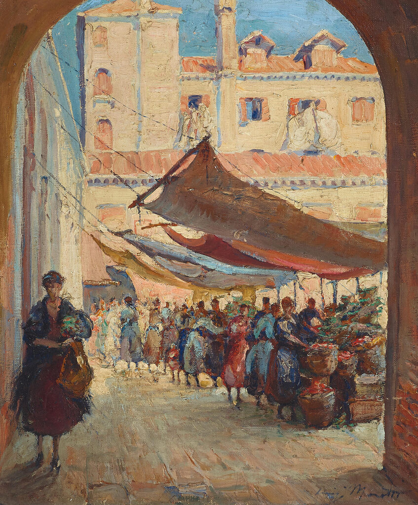 At the market