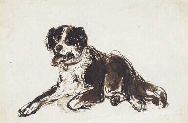 A collection of four studies of dogs