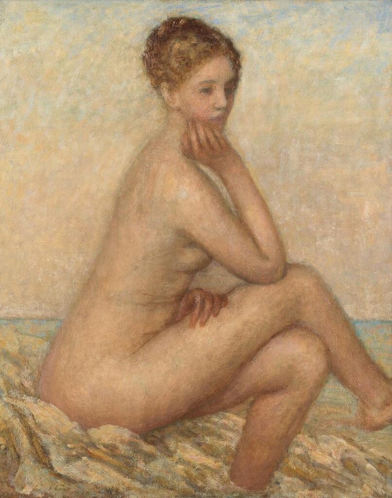 Seated nude