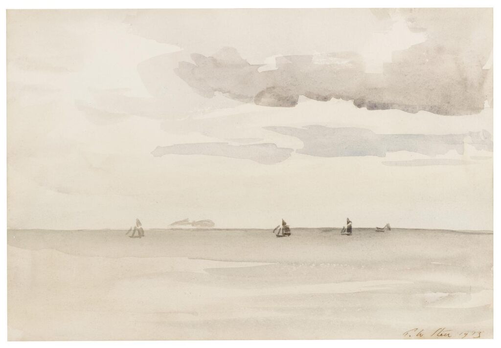 Yachts at sea