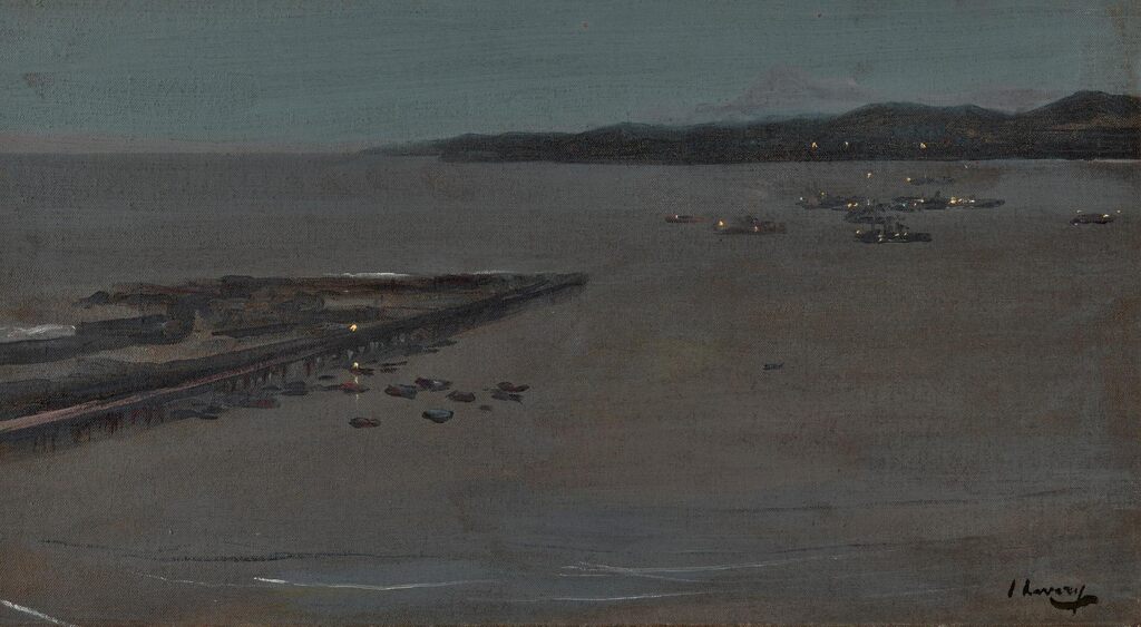 Tangier bay at night