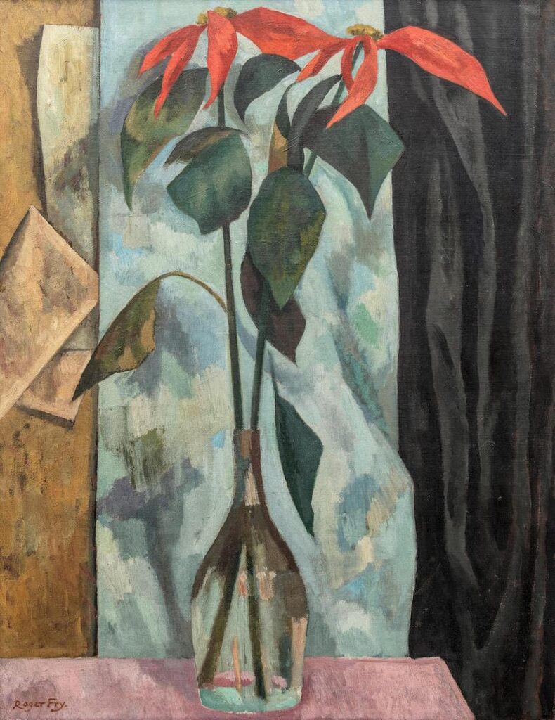 Poinsettias in a Vase