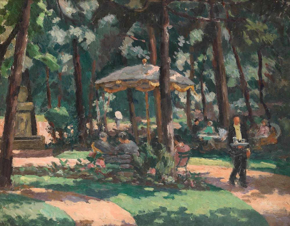 Tea in the garden, Royat