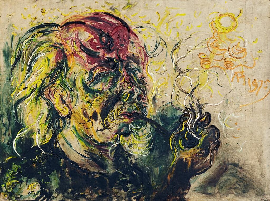 Self Portrait with Pipe