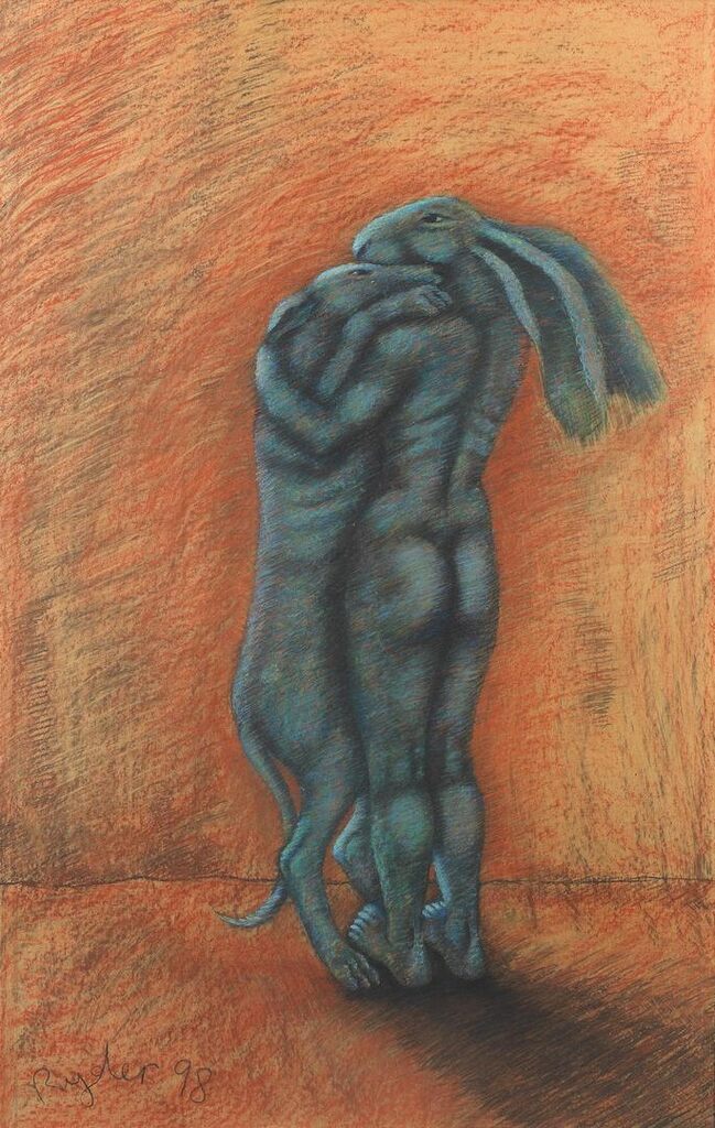 Lady-Hare with Dog