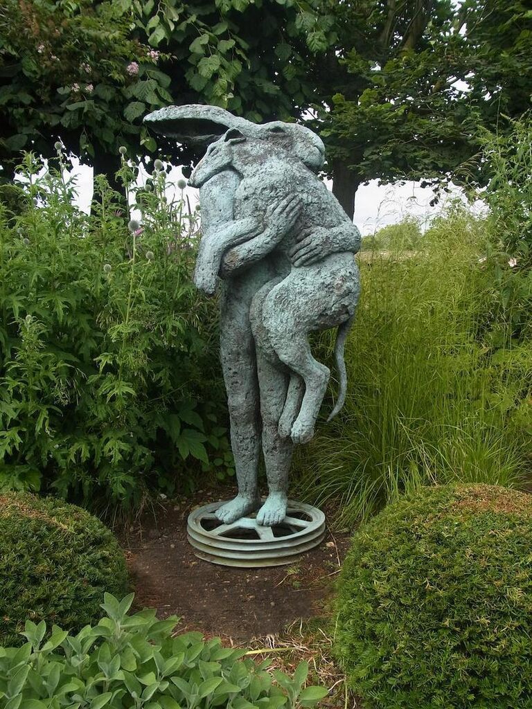 Lady-Hare with Dog