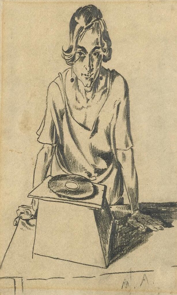 Woman with a Gramophone
