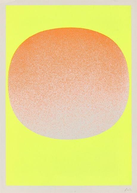 ”Variation Runde Farbe V - Orange auf Gelb”