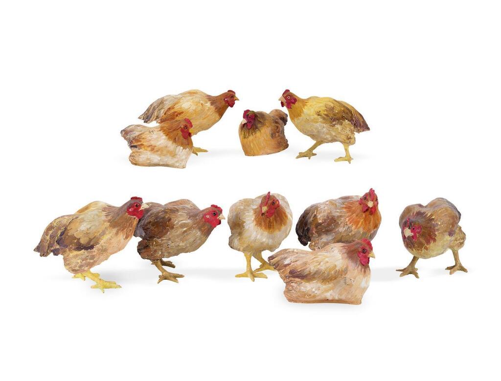 Art Chicken (a Set Of 10)