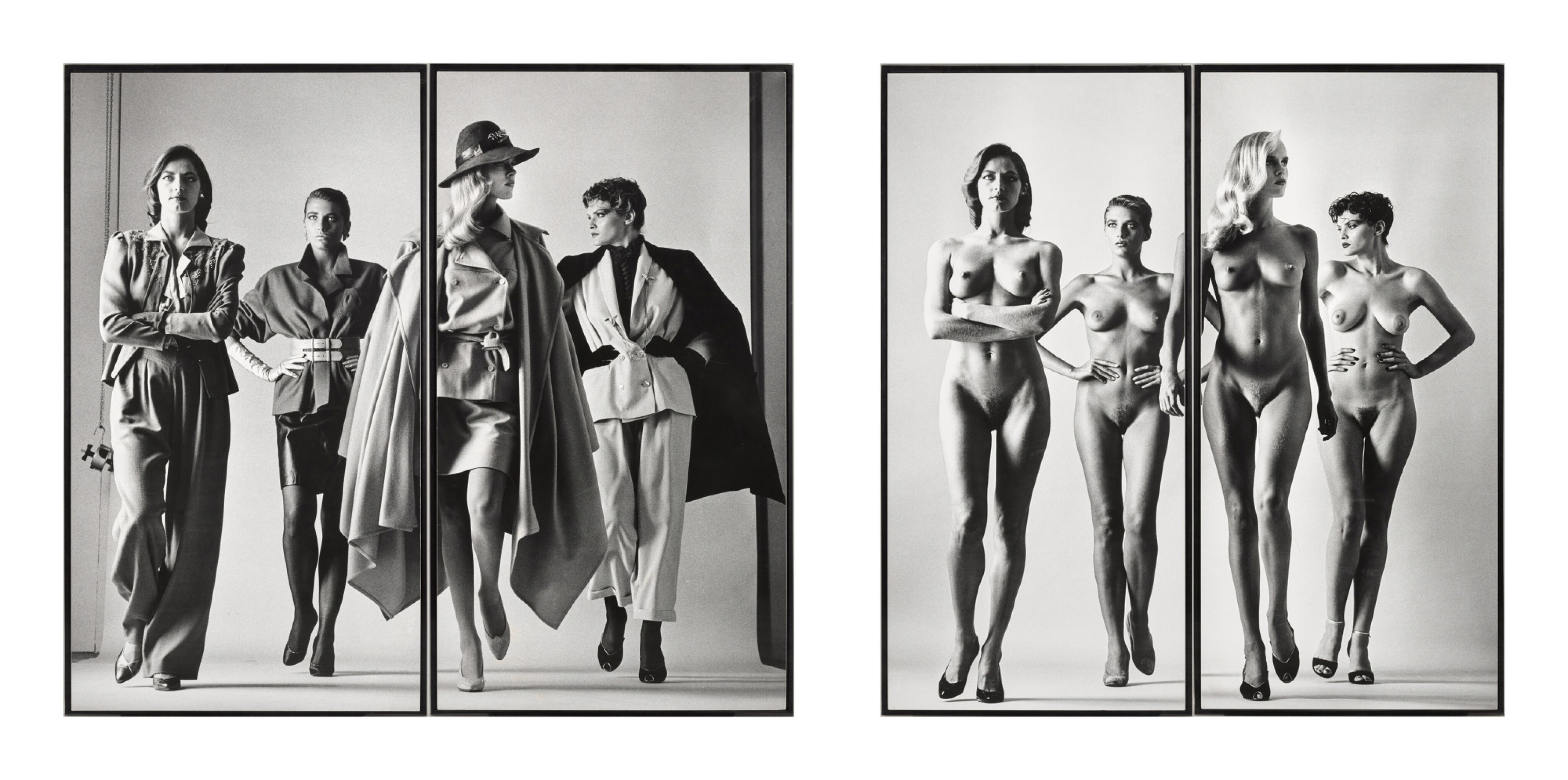 Helmut Newton, Sie Kommen, Paris (Dressed and Naked)