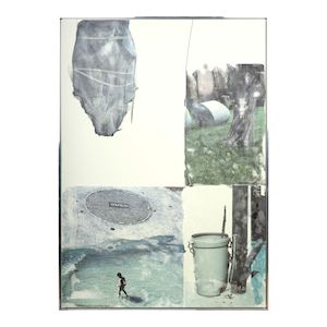 Robert Rauschenberg (1925-2008) Page 8, Paragraph 3 (Short Stories), 2001 85 1/2 x 61 in (217.2 x 154.9 cm)