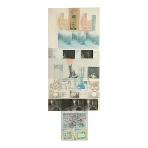 Robert Rauschenberg (1925-2008) Clover, 1980 94 x 36 3/4 in (238.8 x 93.3 cm)