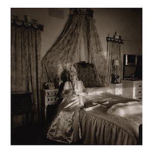 Diane Arbus (1923-1971); Bishop on her bed, Santa Barbara;
