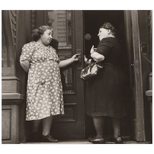 Helen Levitt (1913-2009); Untitled (Two Women in a Doorway, N.Y.);