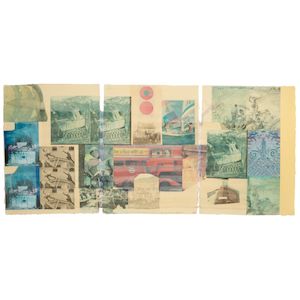 Robert Rauschenberg (1925-2008) Surge, 1980 31 1/8 x 70 3/4 in (79.2 x 179.7 cm)