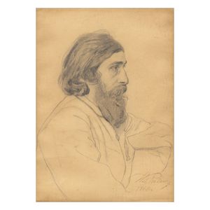 Ilya Efimovich Repin (Russian, 1844-1930) Portrait of a man