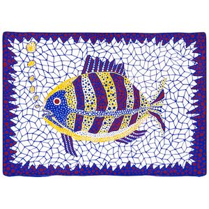 Fish 6 1/4 x 9 in (15.9 x 22.9 cm) (Painted in 1995)