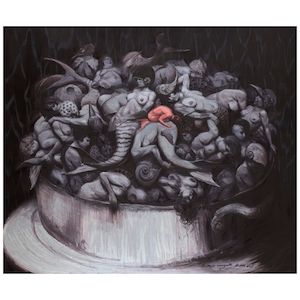 Sueño de navegante 78 3/4 x 92 1/8 in (200 x 234 cm) (Painted in 2015)