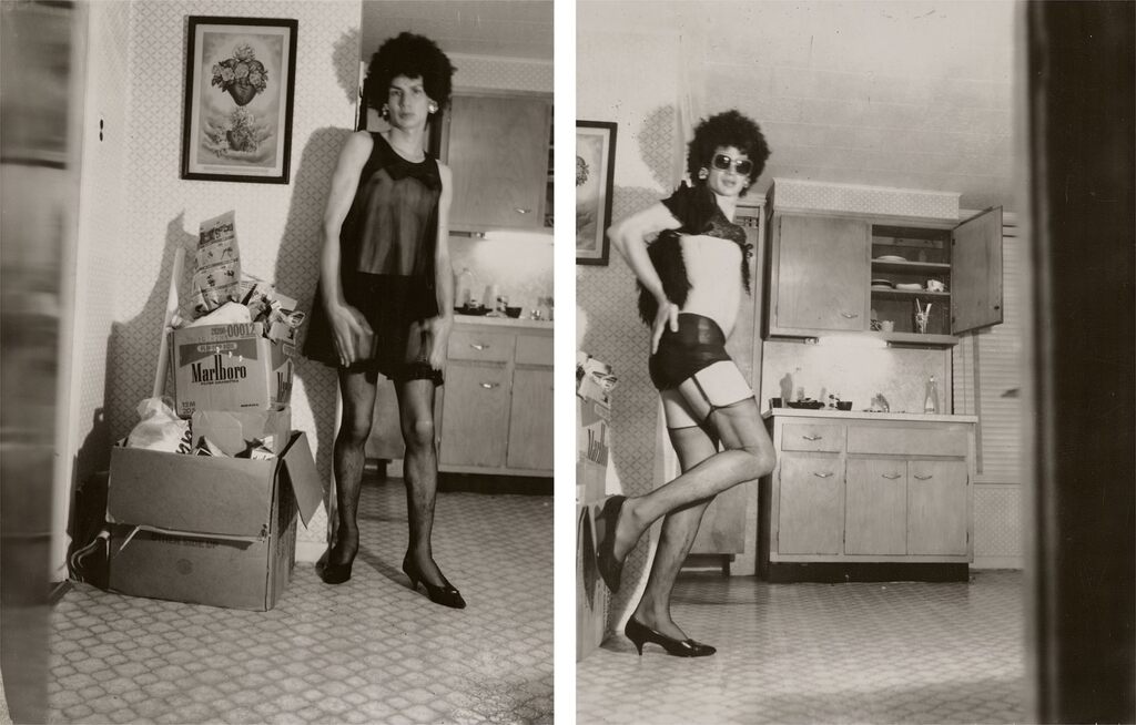 Untitled (double self portrait in drag)