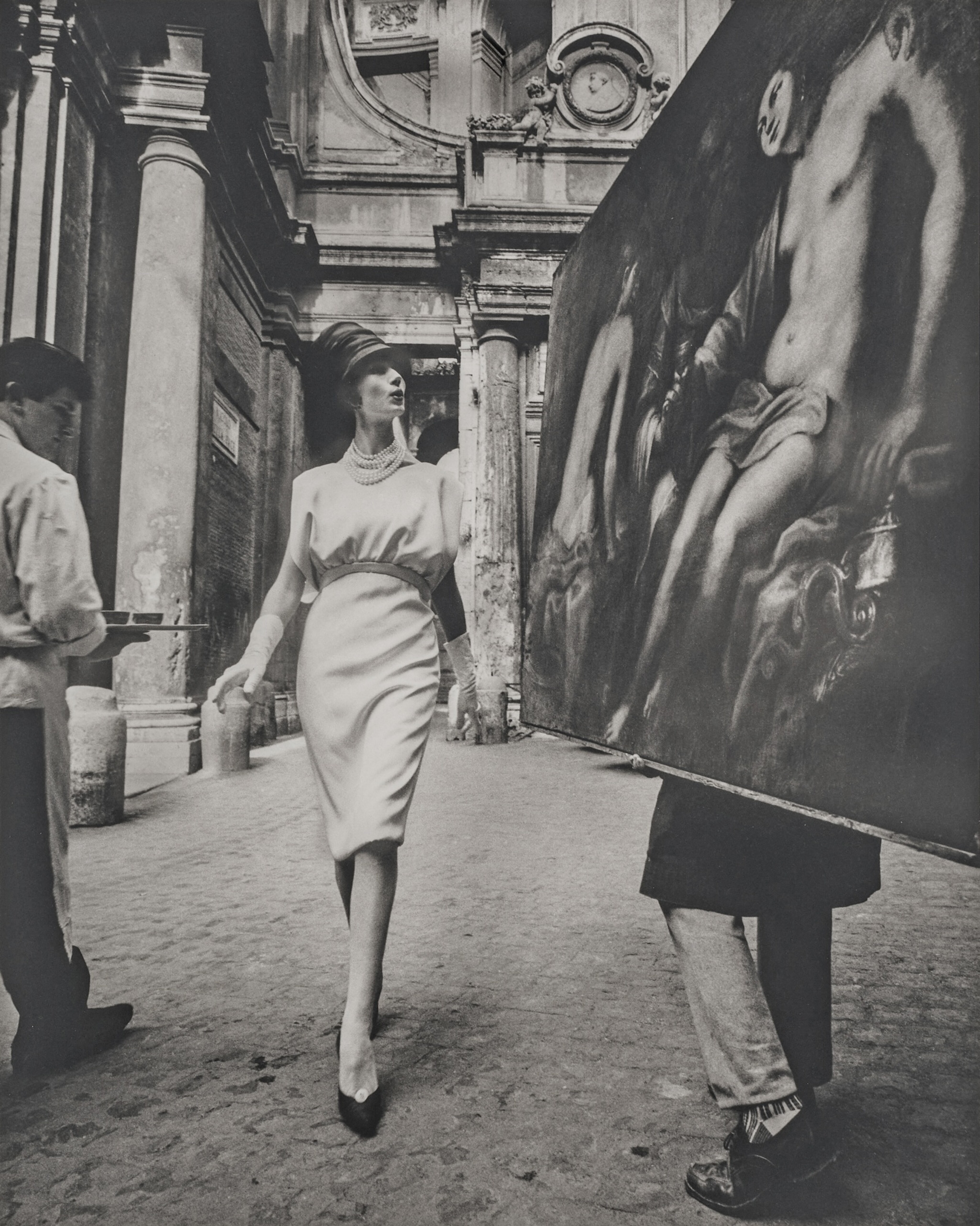 Simone + Painting + Coffee, Rome (Vogue)
