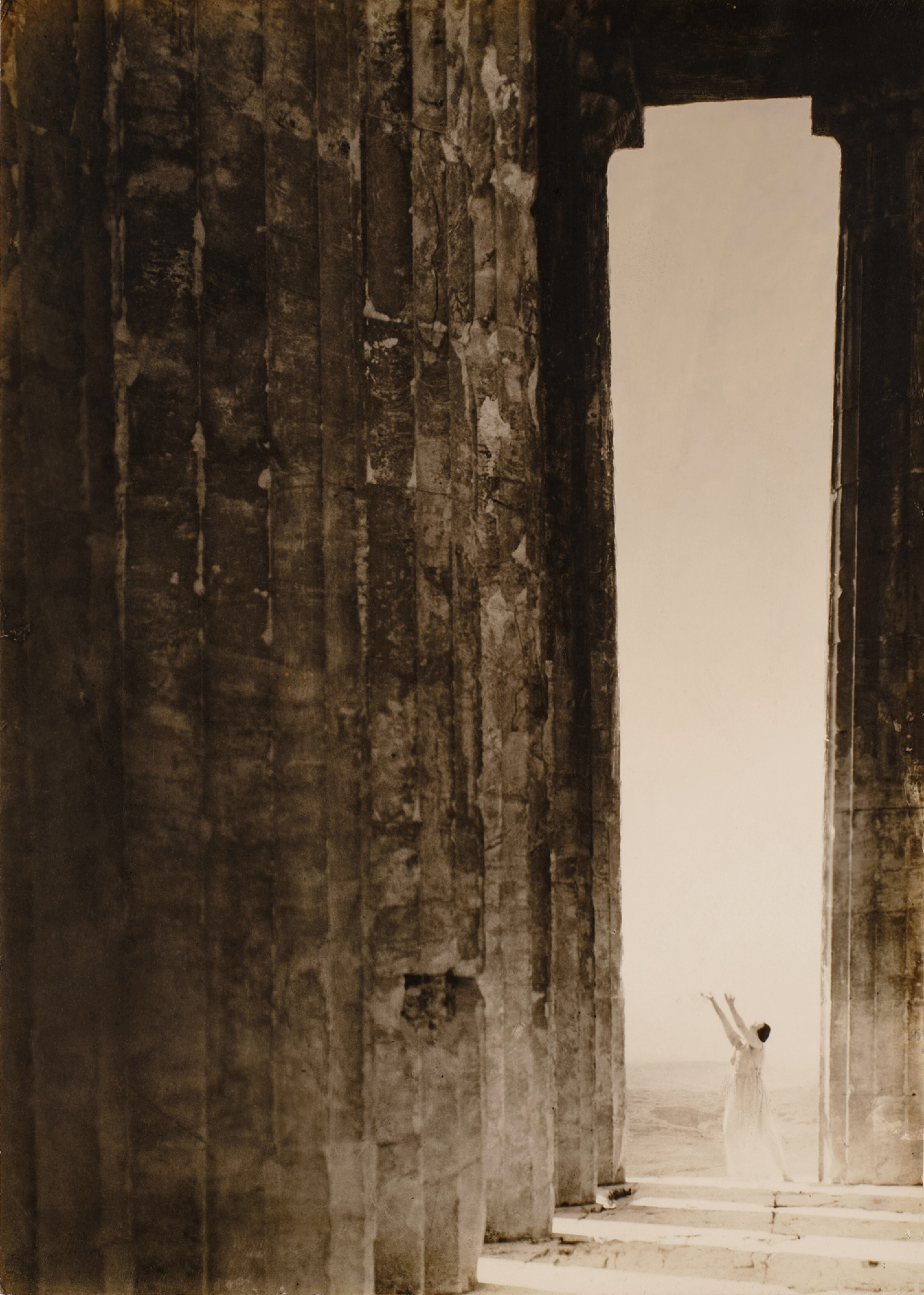 Isadora Duncan at the Parthenon