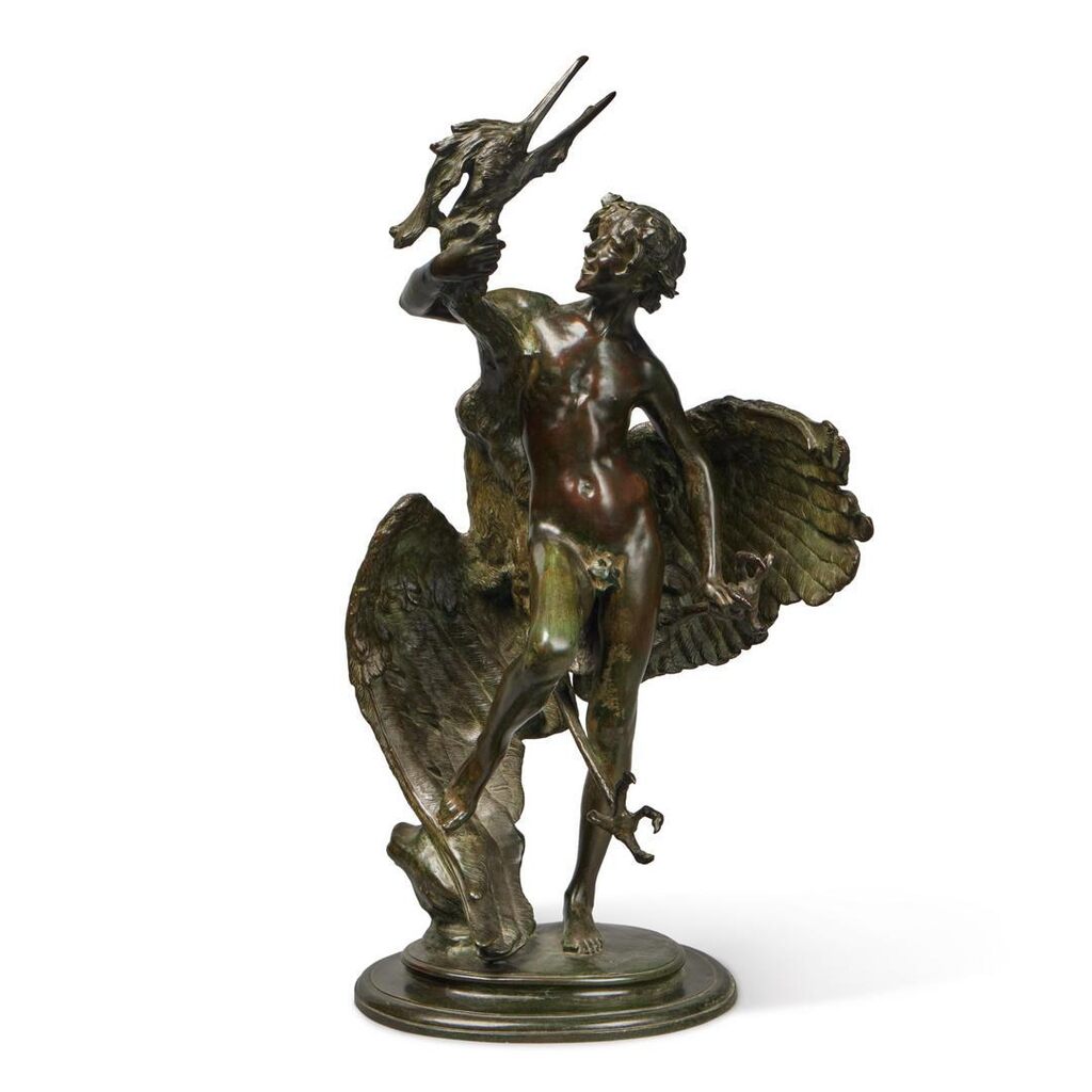 Young Faun with Heron