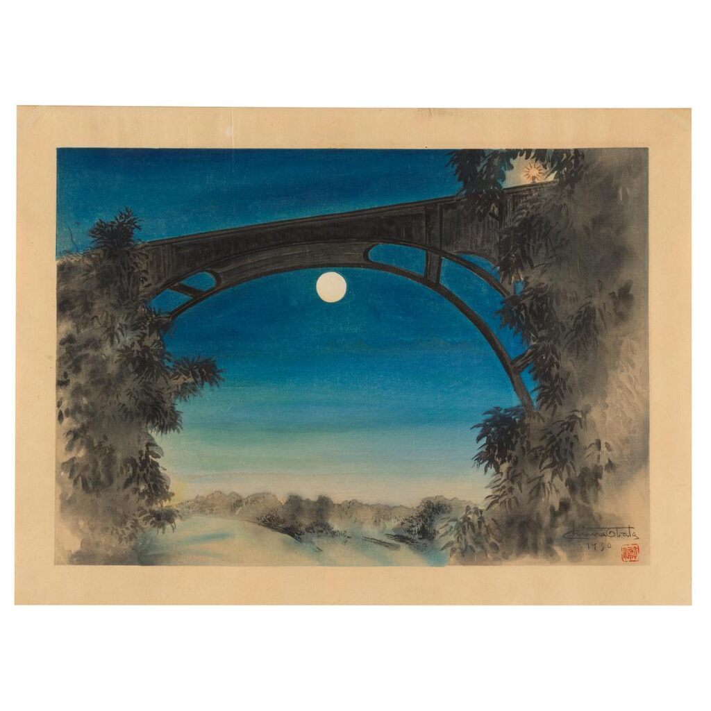 "Full Moon, Pasadena, California", from the World Landscape Series