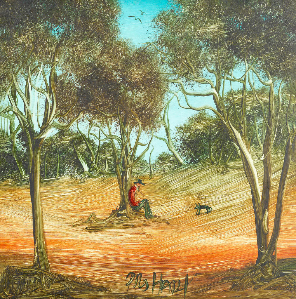 Lone figures in the Outback, a pair (2)