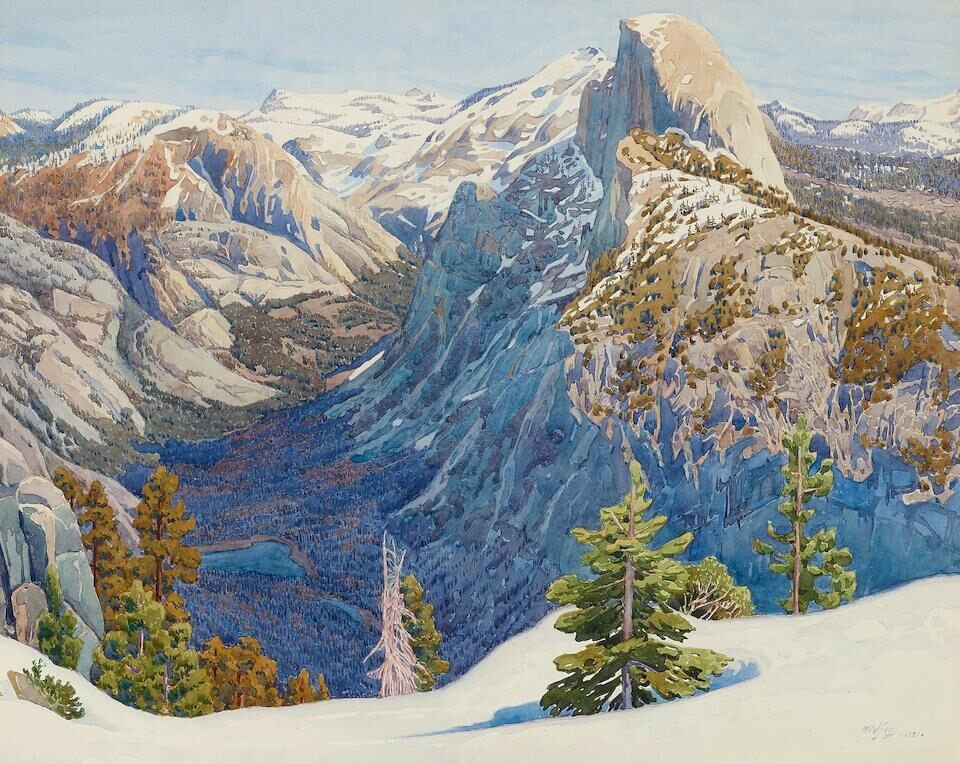 Half Dome from Glacier Point, Yosemite Valley